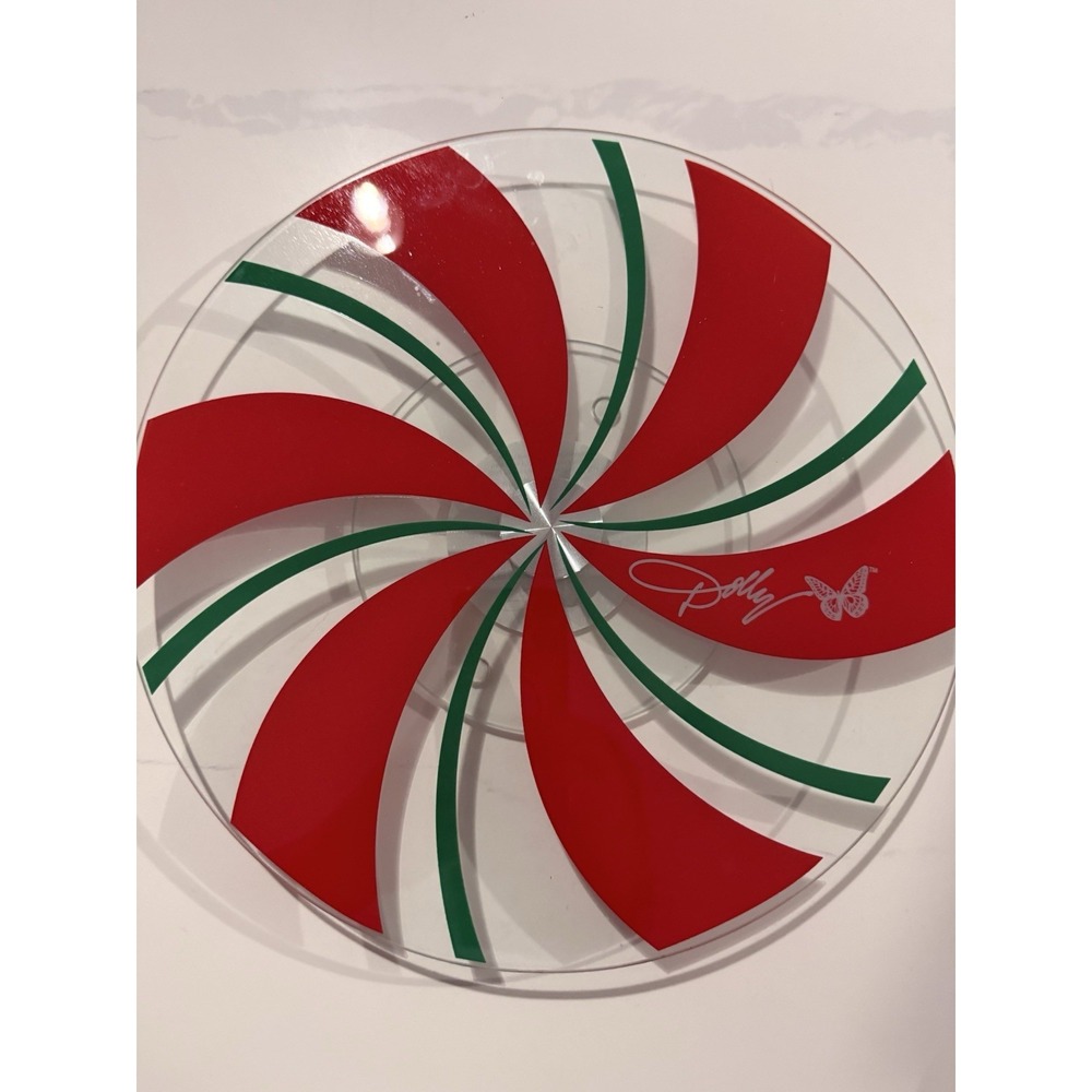 Dolly Parton Christmas Glass Lazy Suzan